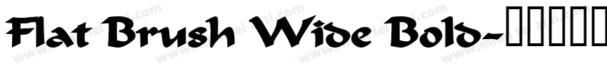 Flat Brush Wide Bold字体转换